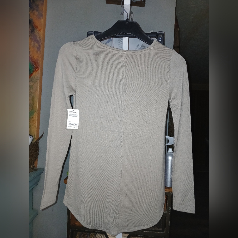 Daily Ritual Women's Long Sleeve Top in Gray XS